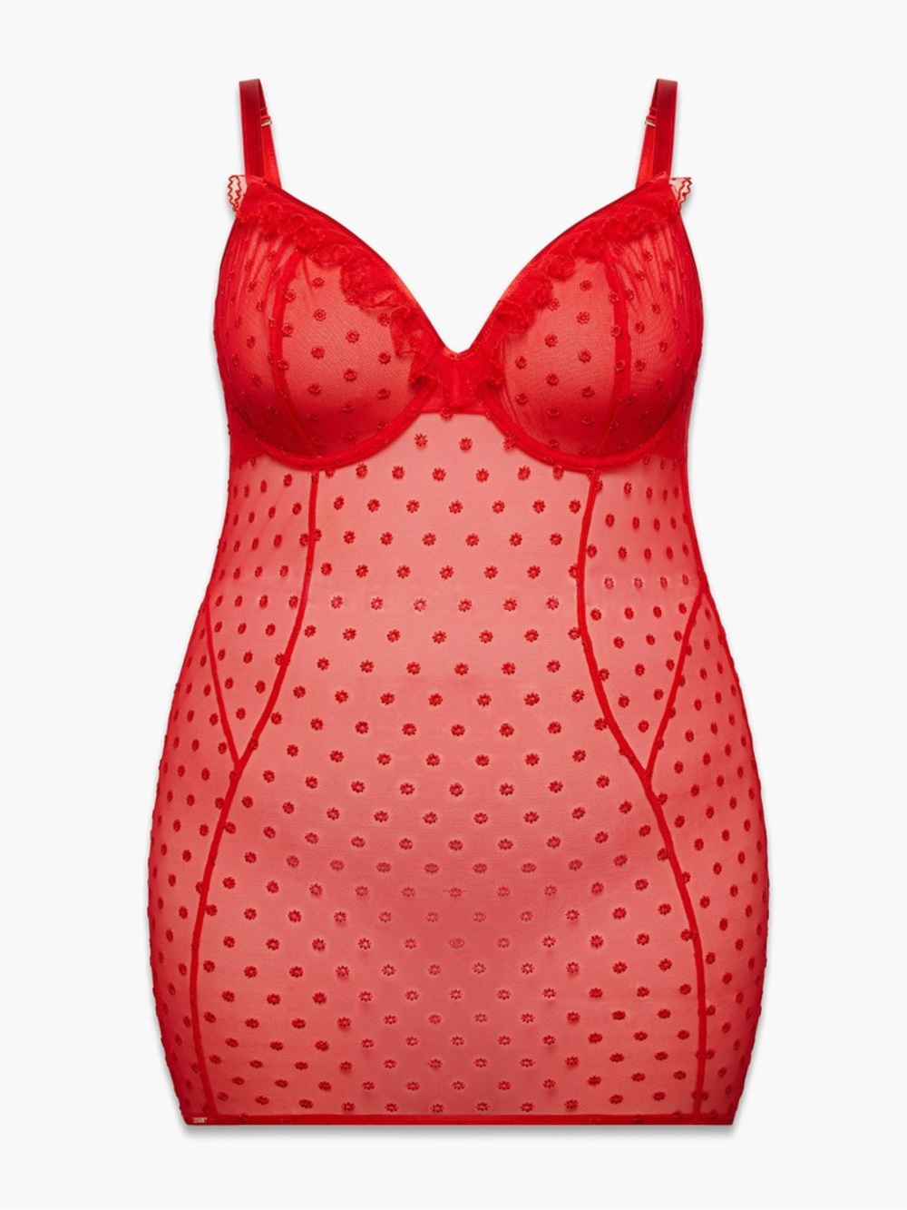 RUFFLE LUV UNDERWIRE SLIP